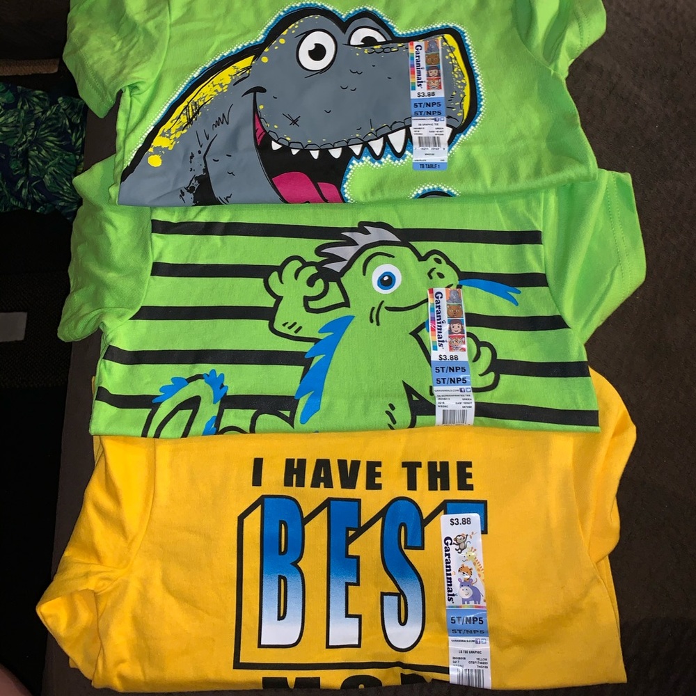 3 brand new short sleeve and 1 long sleeve t-shirt